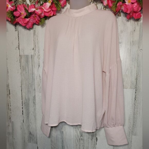 NWT/NWOT Avec Les Filles Long Sleeve Blouse - Picture 4 of 13